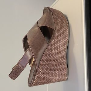 Women Brown Wedge sandals